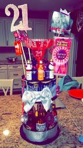 Daughter 21st Birthday Gift Ideas For Girls 21st Birthday Girl Pink Alcohol Cake 21st Birthday Girl 21st Birthday Gifts 21st Birthday Cake Alcohol