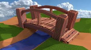 Cartoon bridge psd in title. Cartoon Wooden Bridge 3d Asset Cgtrader