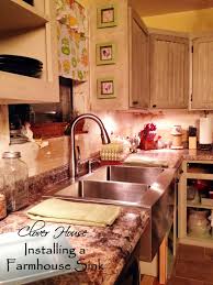 clover house: installing a farmhouse sink