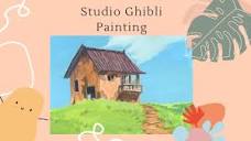 Studio Ghibli House - Real Time Gouache Painting - YouTube