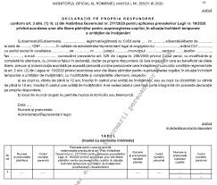 Copierea de continut din prezentul site este supusa se va acorda indemnizate pentru zile libere platite acelor parinti care indeplinesc urmatoarele conditii: A ApÄƒrut DeclaraÈ›ia Pe Proprie RÄƒspundere A Angajatorului Pentru Zilele Libere Acordate AngajaÈ›ilor Cu Copii Cand Se Inchid È™colile