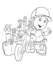 Download and print these handy manny coloring pages for free. Handy Manny Bike Coloring Pages For Kids Printable Free Coloring Pages For Kids Cartoon Coloring Pages Coloring Pages