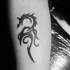 4 small dragon head tattoo ideas. 60 Simple Dragon Tattoos For Men Fire Breathing Ink Ideas
