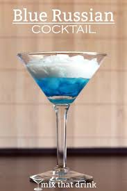 Black And Blue Drink Blue Russian Drink Recipe Blue Drinks Easy Alcoholic Drinks Food And Drink