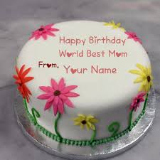 Happy birthday mother cake with name. Write Name On Birthday Cake For Mother Wishes Pictures My Name Pix Cards