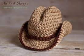Crochet Dallas Cowboys Hat Pattern Newborn Cowboy Hat Crochet Photography Prop Newborn Hat Fe Crochet Cowboy Hats Crochet Baby Hats Girl Crochet Baby Hats