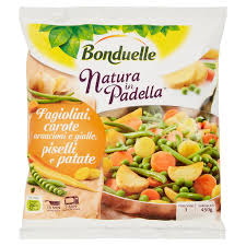 Il tortino patate e fagiolini è una frittata cotta al forno preparata con le patate e i fagiolini cotti al vapore, oppure lessati. Fagiolini Carote Piselli E Patate Bonduelle Natura In Padella G 450 In Dettaglio Iperal Spesa Online