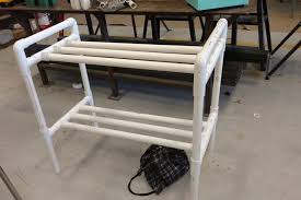 Diy pvc pipe clothes drying rack. Diy Do It Yourself Shoe Rack Made From Pvc Pipe