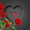 ورد مشكل على شكل قلوب. 1