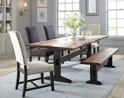 Natural Honey And Smokey Black Dining Table Coaster 110331 In 2020 Live Edge Dining Table Solid Wood Dining Table Brown Dining Table