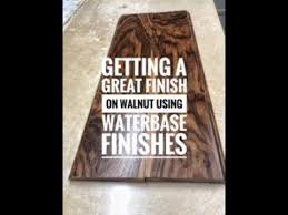 And that is in addition to the already plastic effect polyurethane will have on walnut wood. How To Finish Walnut Using Waterbase Youtube