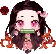 Demon slayer nezuko chibi version by flatbunnyy. Demon Slayer Gifs Tenor