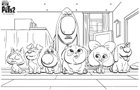 Unique collection of the secret life of pets coloring pages. The Secret Life Of Pets Coloring Pages Print Them For Free
