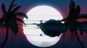 Artistic, vaporwave, aesthetic, pink, retro. Retro Vaporwave Sunset Sunset Wallpaper Wallpaper Active Wallpaper