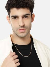 BOSS Men Evan Brass-Plated Chain