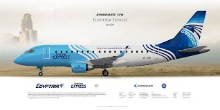 Embraer 170 Egyptair Express Su Gdh Aviation Commercial Aircraft Civil Aviation