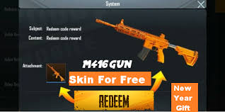 How to get free pubg mobile skins and uc in 2020? Pubg Mobile Redeem M416 Gun Skin For Free With Gift Code