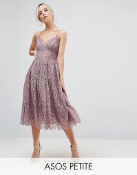 Maybe you would like to learn more about one of these? Asos Petite Midi Ballkleid Aus Spitze Mit Tragern Asos