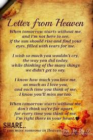 Pin By Cheryl Avery On Poetry Letter From Heaven Grief Quotes Inspirational Quotes