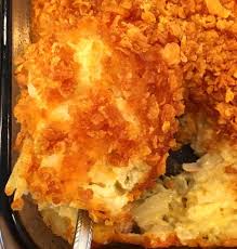Add all the ingredients to a large bowl and stir to combine. Cheesy Party Potato Casserole Norine S Nest