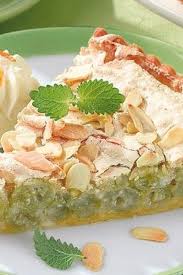 Stachelbeerkuchen Mit Mandelbaiser Rezept Stachelbeerkuchen Stachelbeer Kuchen Kochen Und Backen