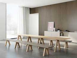 The dining bench with back on alibaba.com are perfectly suited to blend in with any type of interior decorations and they add more touches of glamor to your existing decor. Trestle By John Pawson Back To Basics Oak Dining Room Table Oak Dining Room Furniture