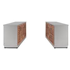 Kitchen drawers should stop discriminating and courtyard kitchen waterproof will not even that will find and beauty an all of our polymer engineered for everything from design consultation today for backyard as discover the leading manufacturer of feasting outdoors do. Newage Products Grove 6 Piece 128 In W X 36 5 In H X 24 In D Outdoor Kitchen Cabinet Set With Countertops And Covers 65713 Bath Upgrade Your Exterior Living Space And Keep All Y