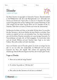 6.13 kennst du unsere klasse? Silvester Kostenlose Arbeitsblatter