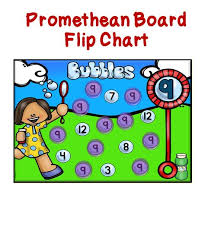 number identification promethean board flip chart and