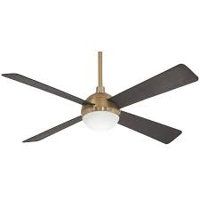 Ceiling fans with brass and bronze finishes, typically a finish in the motor housing. 54 Minka Aire Orb Brushed Brass Led Ceiling Fan 75r62 Lamps Plus