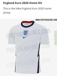 England are on of the favourites to win euro 2020 and fans have been given a sneak peek into what their kit will look like next summer. Apparent England Euro 2020 Shirt Leaked Troll Football
