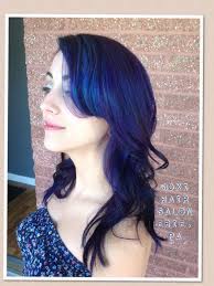 Purple Violet Indigo Hair Blue Highlights Long Layers Beautiful Hair Pravana Moxi Hair Indigo Hair Hair Color Beautiful Hair