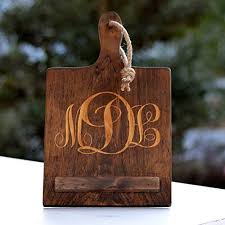 Be monogrammed features personalized home decor items. Personalized Ipad Stand Kitchen Tablet Holder Wood Cutting Board Style Ipad Holder Monogrammed Home Decor Buy Online In Lebanon At Lebanon Desertcart Com Productid 45580068