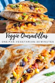 Vegetarian Quesadillas Tasty Vegetarian Recipes Vegetarian Vegan Recipes Vegetarian Quesadilla