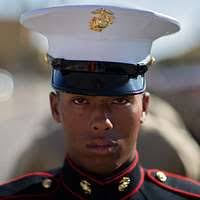 Pfc. Joseph M. Kienzle, the 18-year-old guide of Platoon