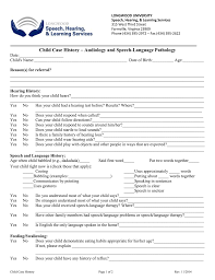 When applying for your caq and study permit for yourself and your family members, you must demonstrate that you have the financial means to support yourself and your family members for the. Child Case History For Speech Language And Audiology