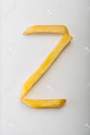 French alphabets, pronunciations in english, french and hindi,. Alphabet Z Formed By French Fries Stock Photo Picture And Royalty Free Image Image 80692450