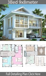 House Design Plan 9x8 With 3 Bedrooms Home Design With Plansearch Sims House Plans Sims 4 House Plans House Blueprints