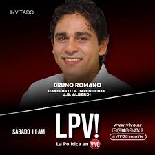 📺✨ SE VIENE UN PROGRAMA IMPERDIBLE DE LA POLÍTICA EN VIVO José Vázquez  entrevistará a: 👉 Bruno Romano, candidato a intendente de Alberdi por  Primero Tucumán, el espacio que lidera Osvaldo Jaldo.