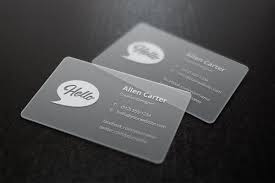 Below are a set of transparent business cards with a. Translucent Business Cards Mockup Graphicburger