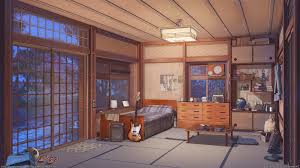 Draw your anime and cartoon style backgrounds by alieenzhou. Bedroom Hd Wallpaper Background Image 1920x1080
