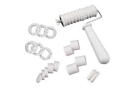 Wrap your cakes in pretty fondant ribbons of all shapes and textures with this fondant cutter set. Dick Smith Accessotech Fondant Ribbon Cutter Strip Embosser Roller Set Sugarcraft Cake Decorating Craft Anything Goes