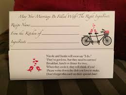 Recipe Card For Bridal Shower Cute Poem Bridal Shower Invitation Wording Bridal Shower Recipes Cards Wedding Shower Cards