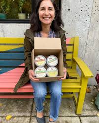 Silas Beebe shared his excitement this morning to be exhibiting at Saturday  Market for the first time. As Portland local, he grew up with the market.  Today Portland Made brands @thebeebeco and @