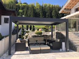 Terrassen Zeit Terrasse Lamellendach Lamellen