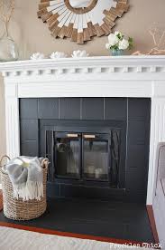 I used chalk paint, but this was mostly to help the primer adhere to something. 11 Fireplace Facelift Ideas Fireplace Decor Fireplace Decor