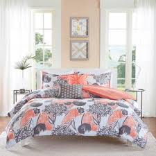 With the sophisticated color combination of greys and deep orange, mixed fabrication of microfiber, faux silk, and herringbone texture, the set adds a modern touch. Orange Kid Comforters Comforter Sets Bedding Sets The Home Depot