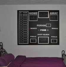 Check spelling or type a new query. Chalkboard Wall Paint And Wall Vinyl Combined To Make A Scoreboard For My Basketball Enthusia Basketball Room Basketball Themed Bedroom Basketball Theme Room