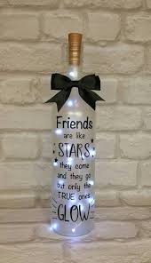 I bet no one can give you as a precious gift like mine. Light Up Wine Bottle Gift Friend Birthday Gift Christmas Gift Frosted Bottle Keepsake Bottle Light Win In 2020 Wine Bottle Crafts Bottle Crafts Wine Bottle Gift
