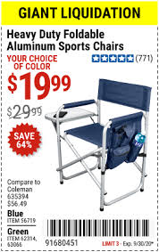 Foldable Aluminum Sports Chair For 19 99 Sport Chair Harbor Freight Tools Aluminum Chairs